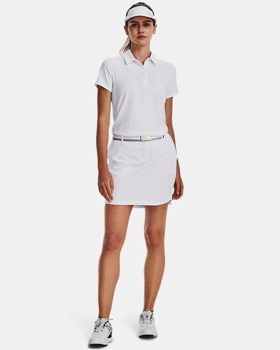 Women's UA Playoff Polo in White image number 2